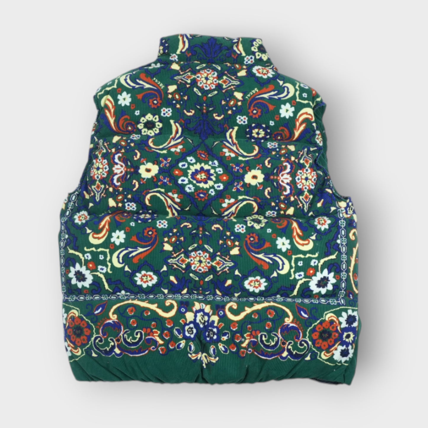 sacai Floral Print Corduroy Vest