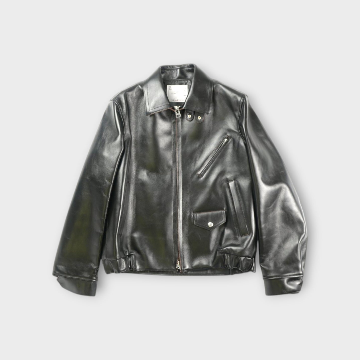 sacai UNISEX Robert Mapplethorpe Graphic Print Leather Jacket