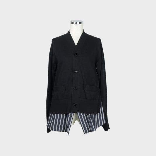 sacai Poplin x Knit Cardigan