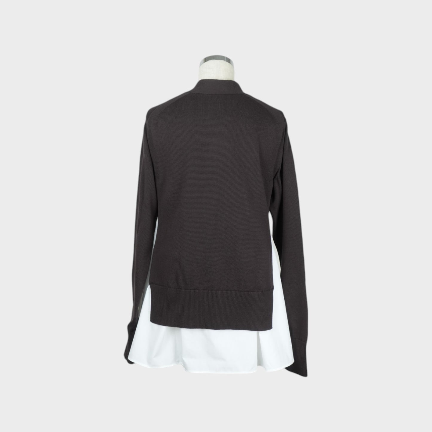 sacai Poplin x Knit Cardigan