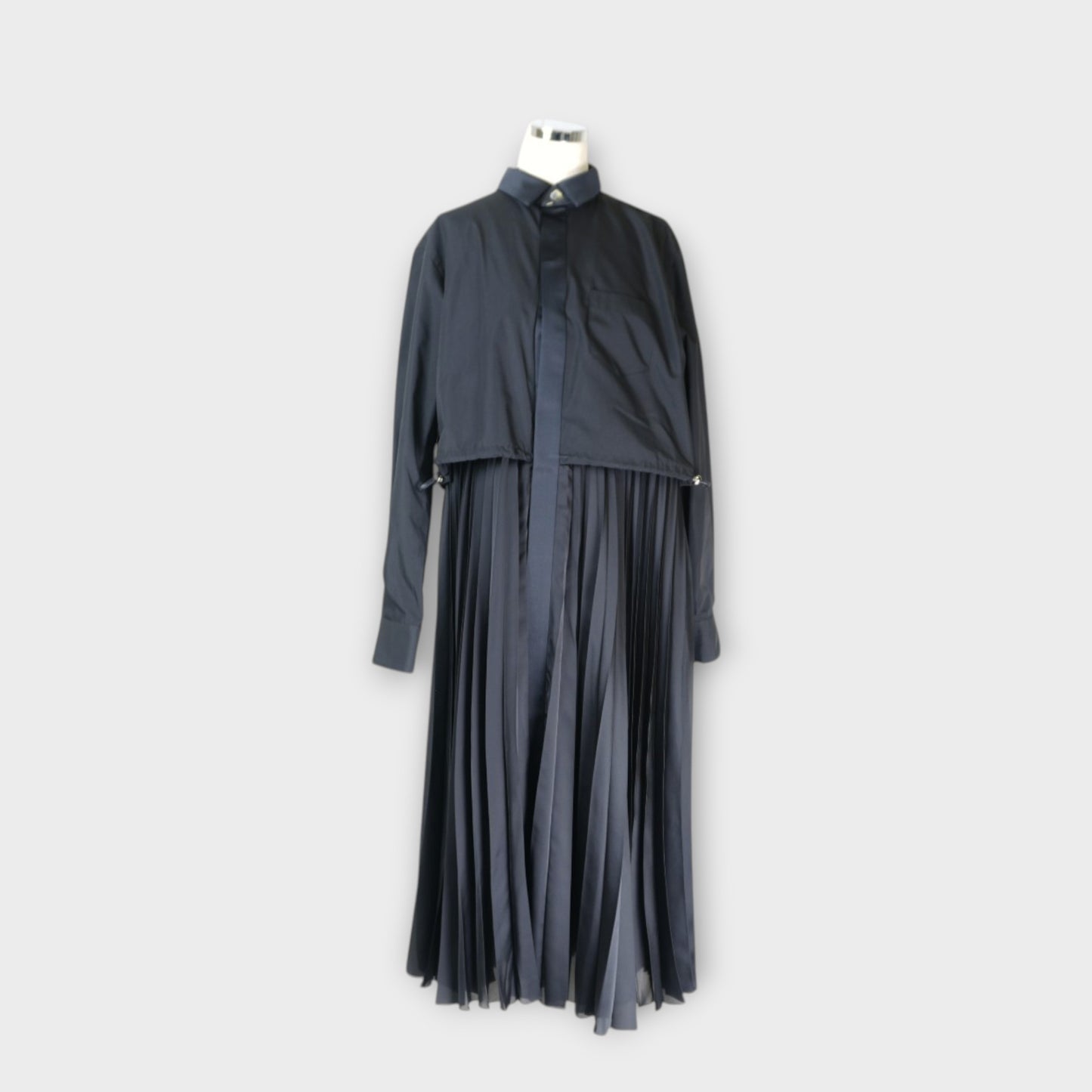 sacai WOMEN Poplin x Satin Dress