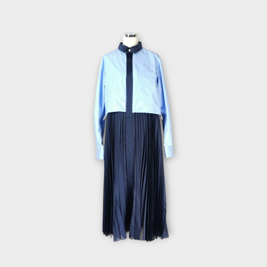 sacai WOMEN Poplin x Satin Dress