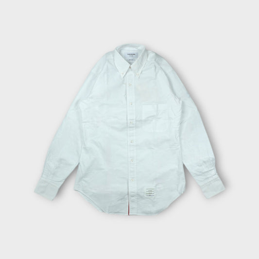 THOM BROWNE CLASSIC L/S BD PC SHIRT W/ CF GG PLACKET IN OXFORD