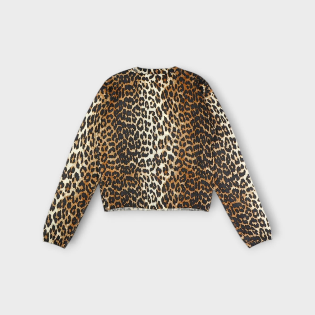 GANNI Printed Merino Cardigan
