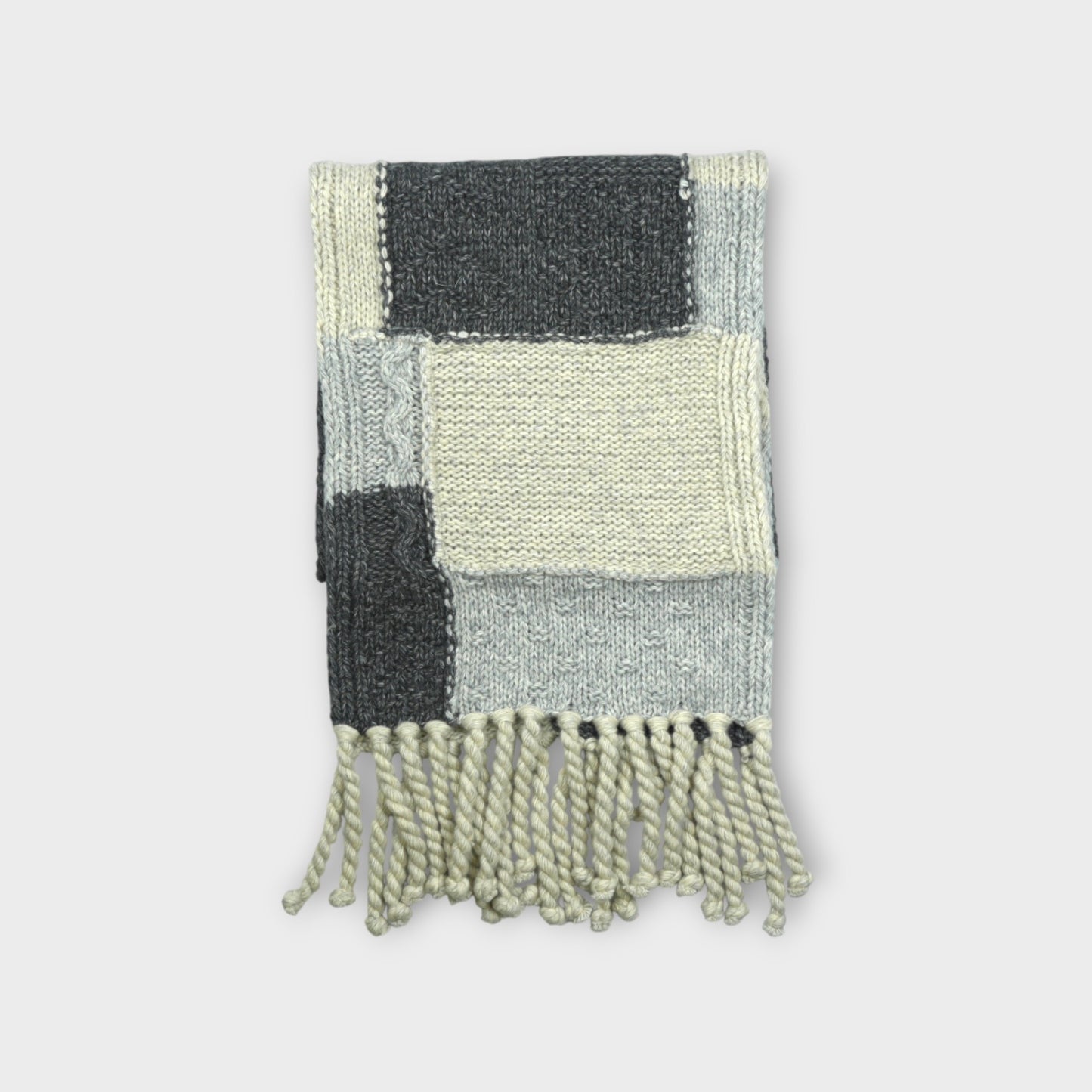 GANNI Wool Coton Mix Knit Scarf