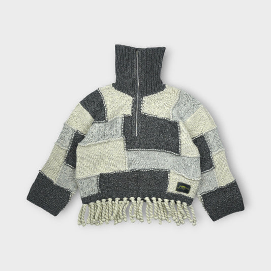 GANNI Wool Cotton Mix Knit Sweater
