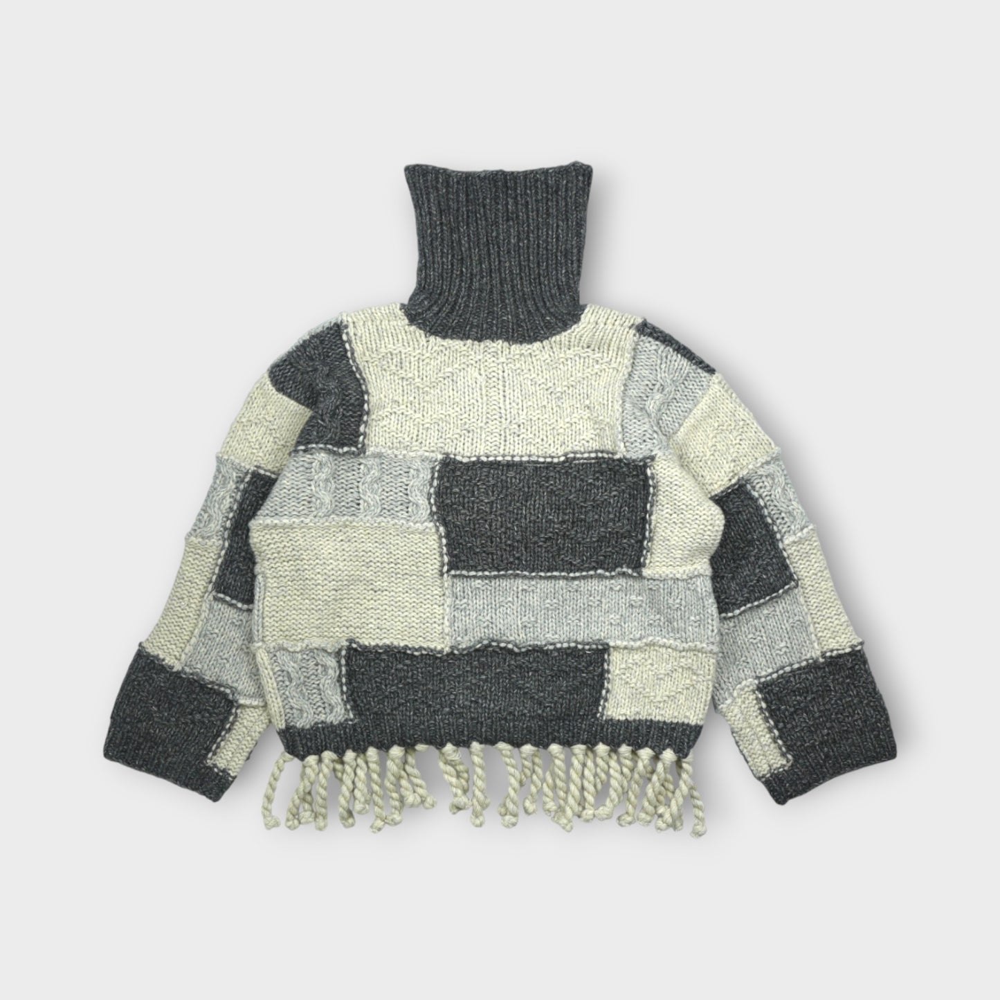 GANNI Wool Cotton Mix Knit Sweater