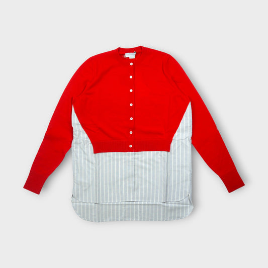 STELLA McCARTNEY KNIT AND FABRIC CARDIGAN