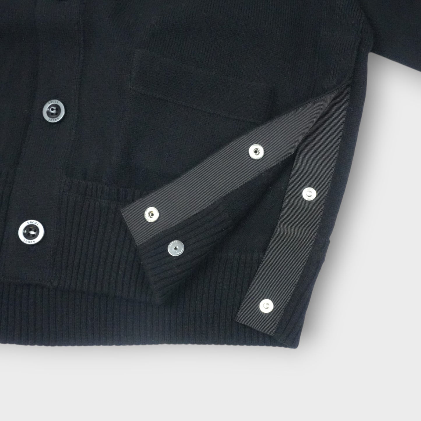 sacai s Wool Knit Cardigan