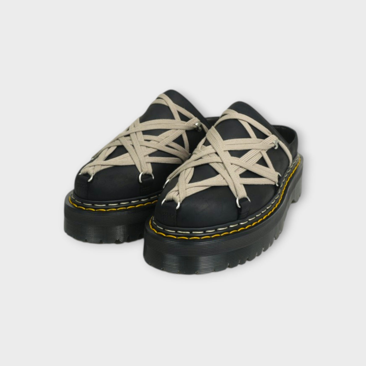 Rick Owens × Dr.Martens QUAD SOLE MEGALACE MULE