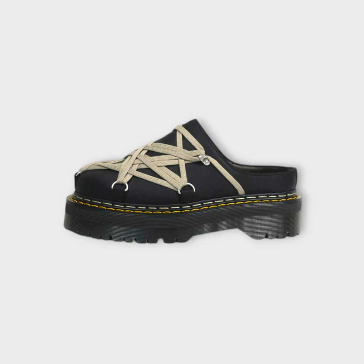 Rick Owens × Dr.Martens QUAD SOLE MEGALACE MULE