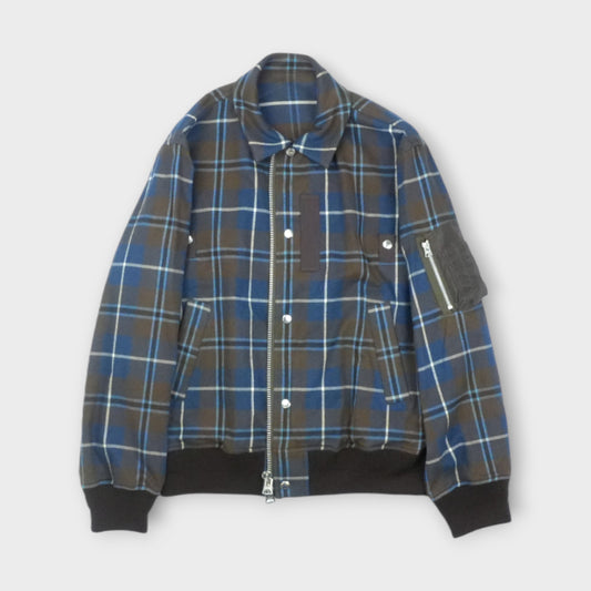 sacai Grosgrain x Wool Knit Blouson