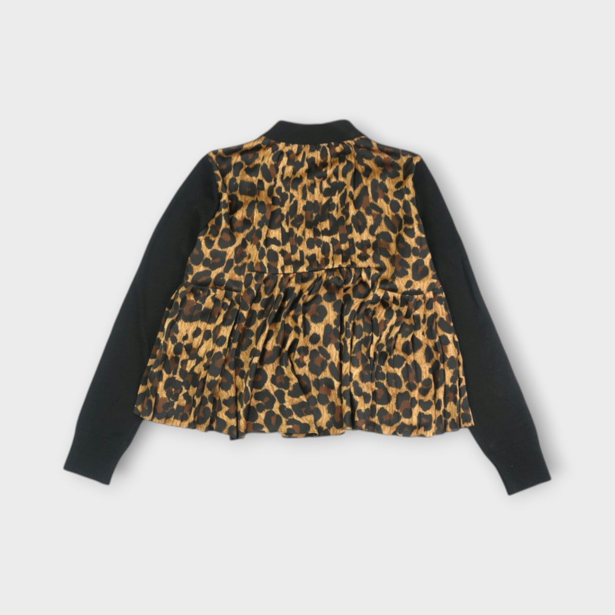 sacai WOMEN Leopard Knit Cardigan