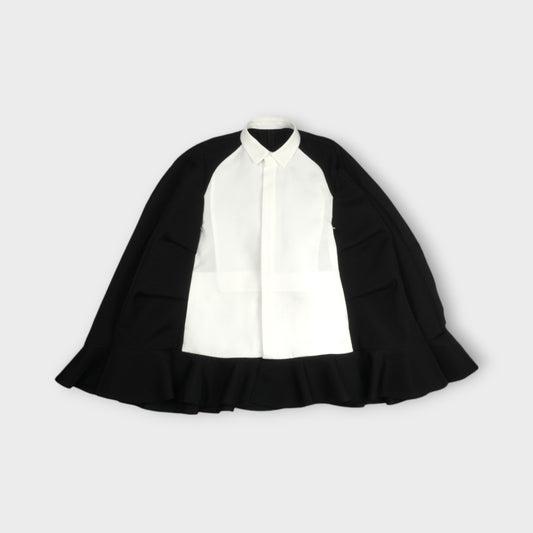 sacai Double-Faced Silk Cotton Cape