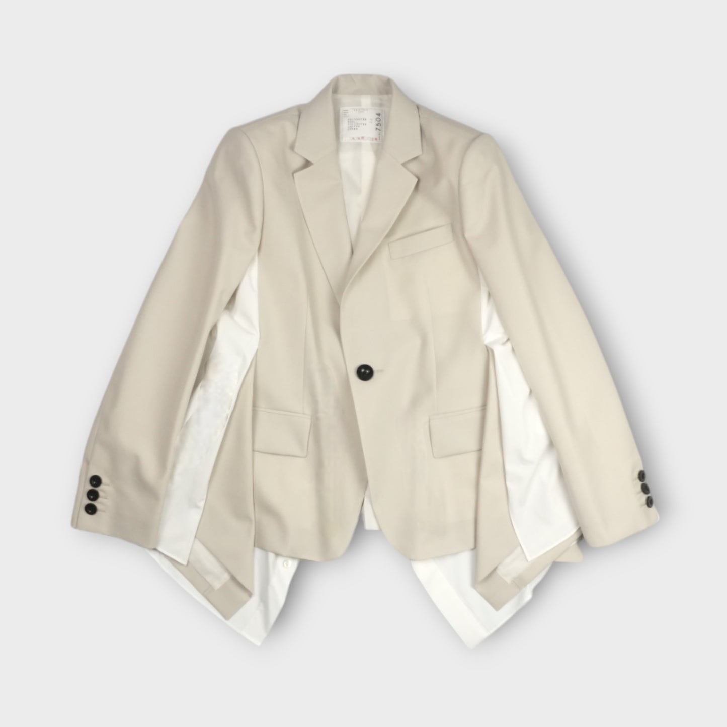 sacai Suiting x Cotton Poplin Jacket