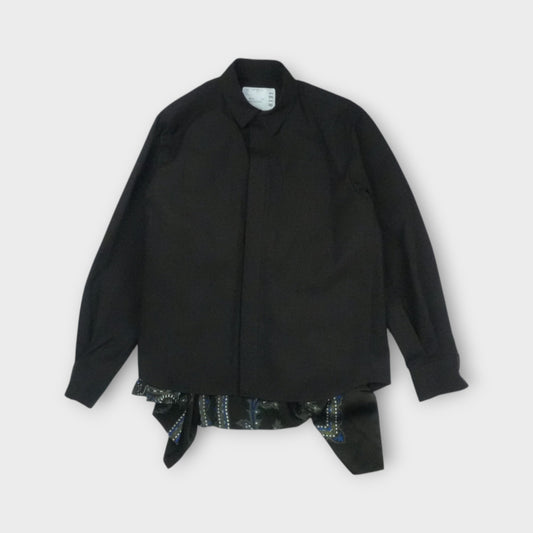 sacai  Suiting x Paisley Print Shirt