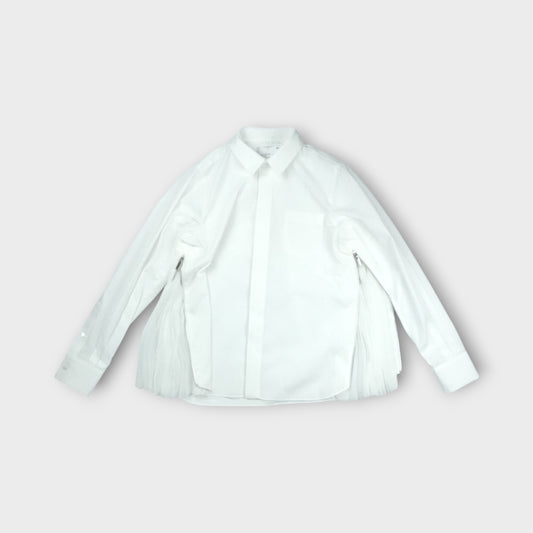sacai  Poplin x Chiffon Shirt