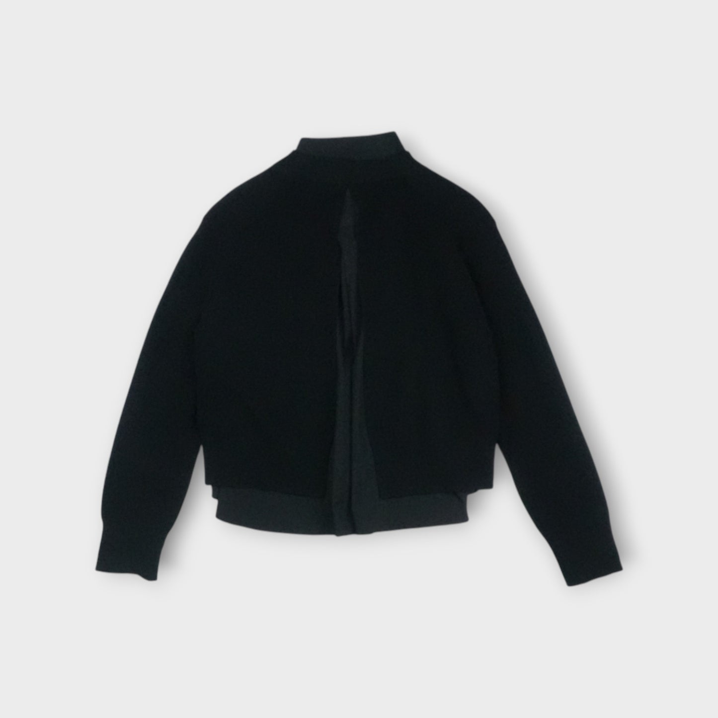 sacai  Poplin x Cotton Knit Cardigan