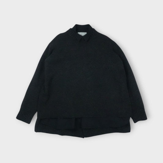 sacai Suiting x Wool Knit Dress