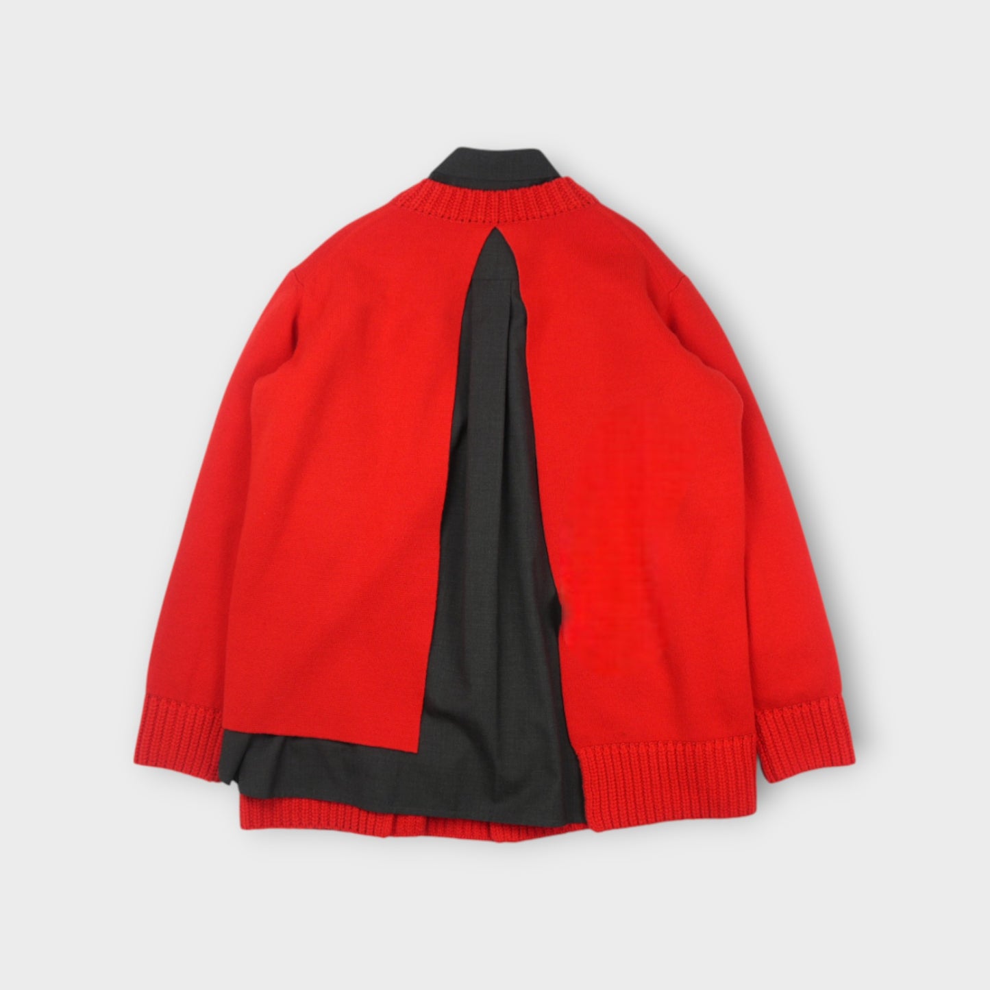 sacai Suiting x Wool Knit Dress