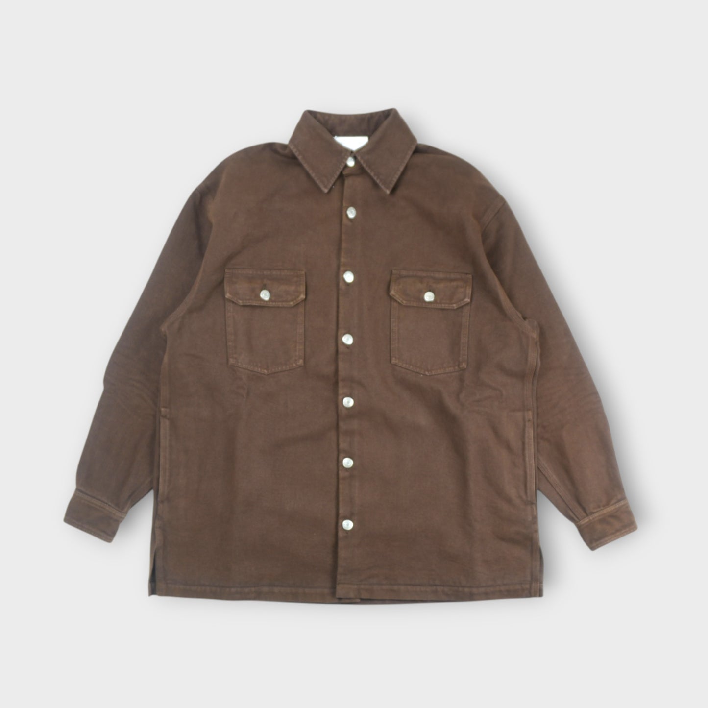STELLA McCARTNEY BROWN WASH DENIM OVERSHIRT