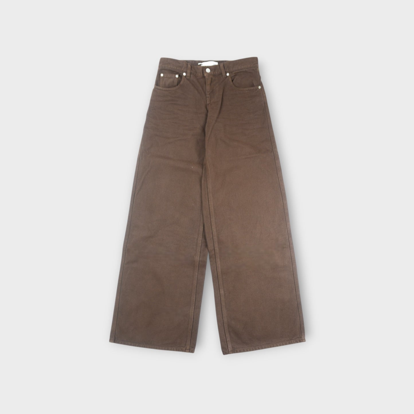 STELLA McCARTNEY BROWN WASH WIDE LEG