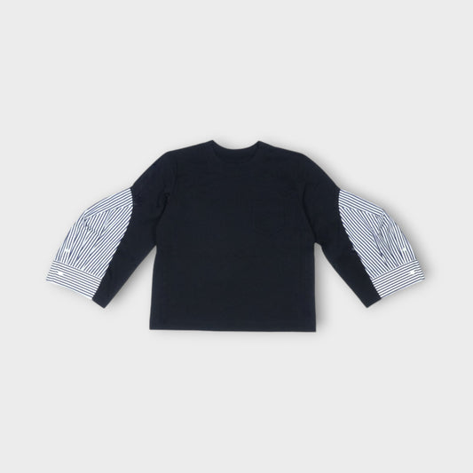 sacai Cotton Poplin x Cotton Jersey T-Shirt