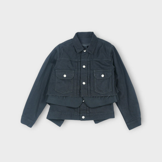 sacai  Denim x Wool Melton Jacket