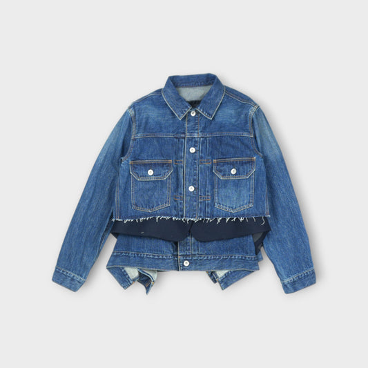sacai  Denim x Wool Melton Jacket
