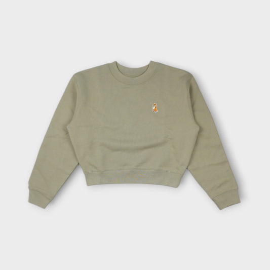 MAISON KITSUNÉ LADY FOX CROPPED SWEATSHIRT