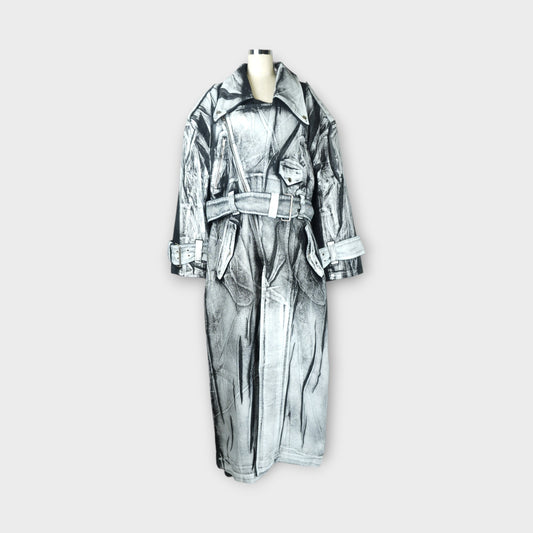 Vaquera WOMEN PAINTED WORKWEAR TRENCH WOVEN