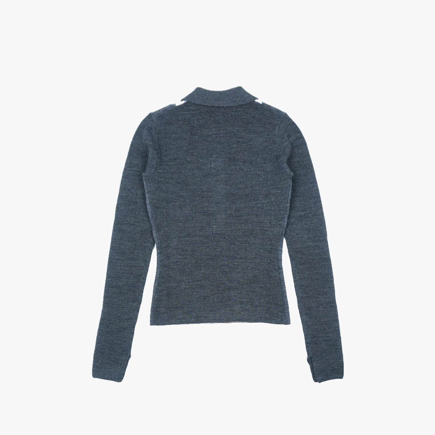 GANNI Fine Merino Jacquard Polo