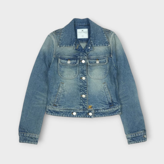 courreges TRUCKER JACKET SIGNATURE DENIM