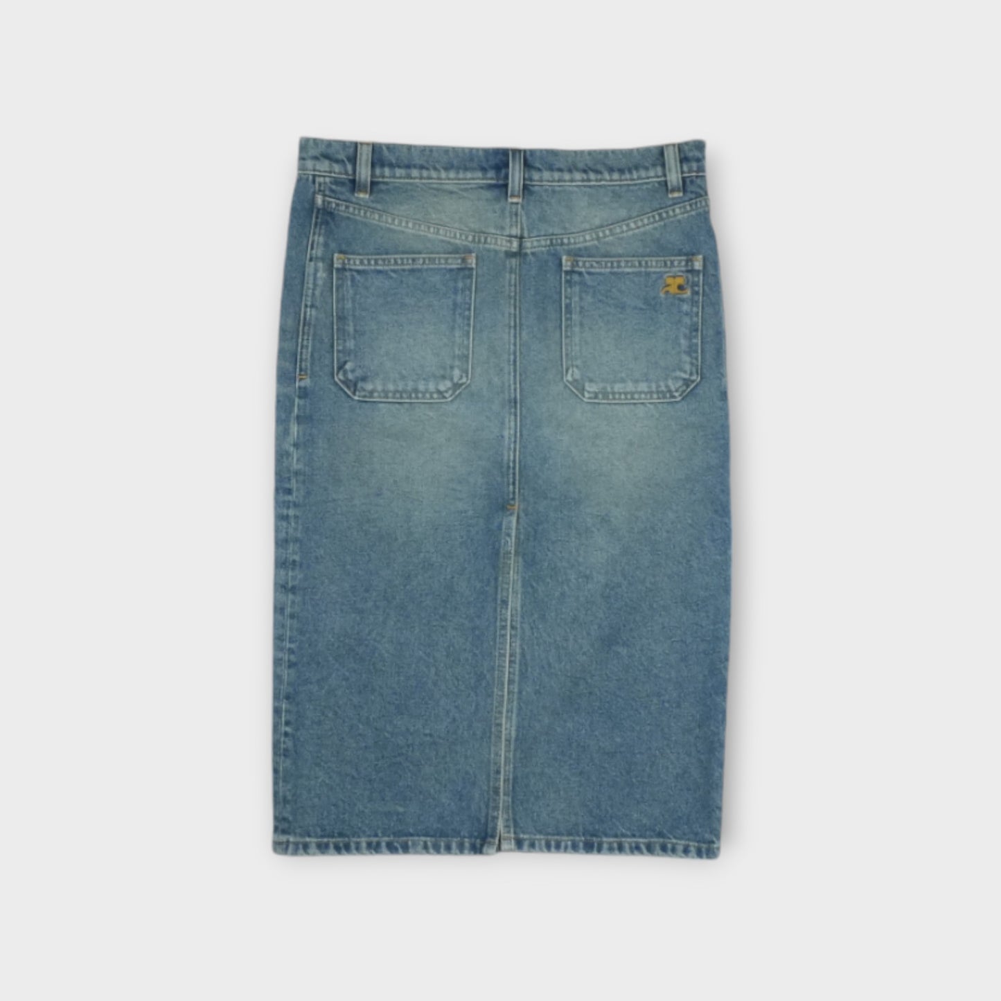 courreges SKIRT 2-POCKET DENIM