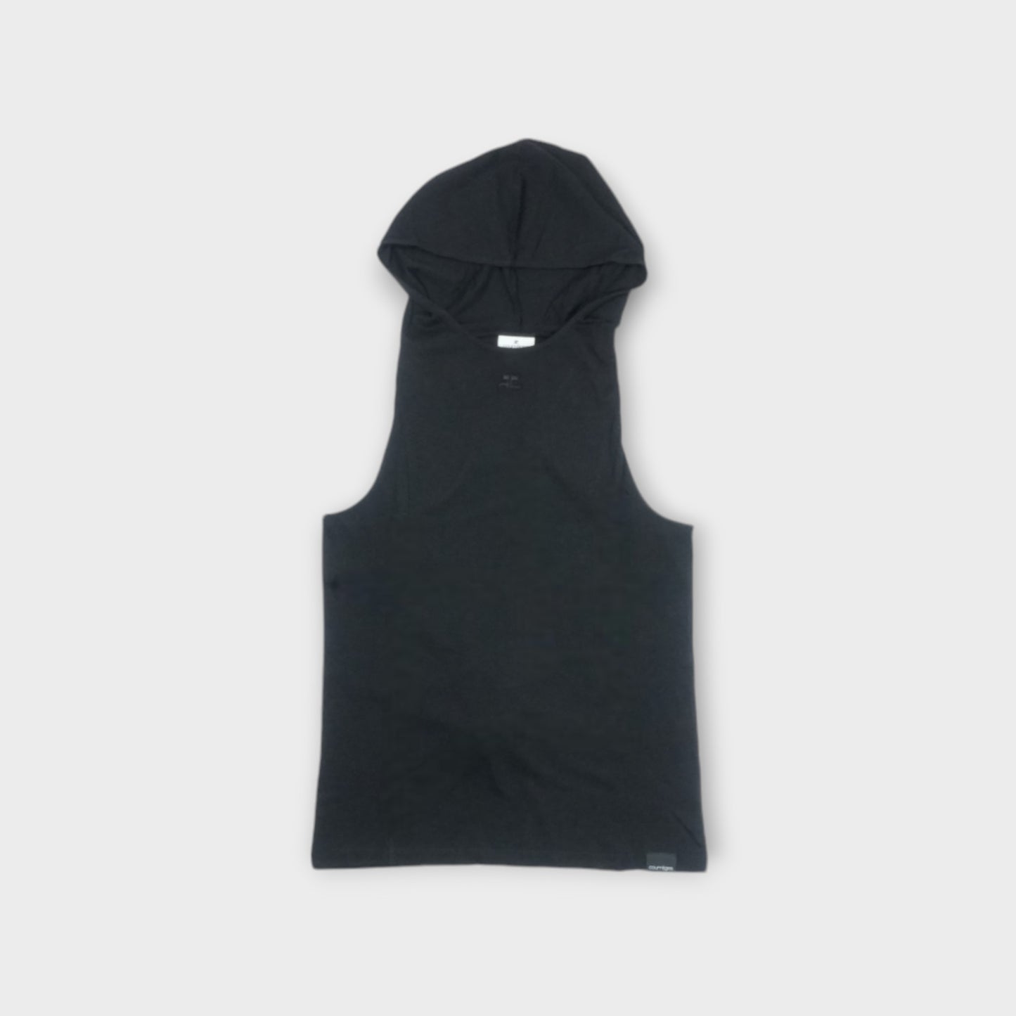 courreges TANK TOP HOODED