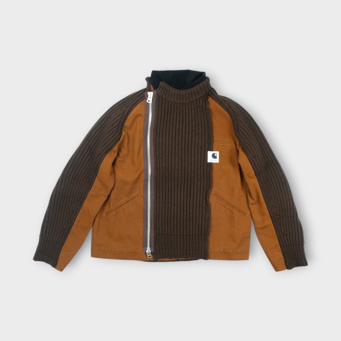 sacai Carhartt WIP Washed Duck x Wool Knit Blouson