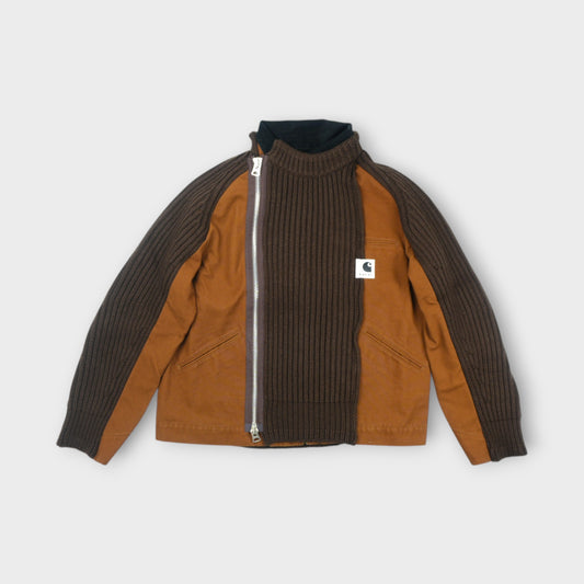sacai Carhartt WIP Washed Duck x Wool Knit Blouson