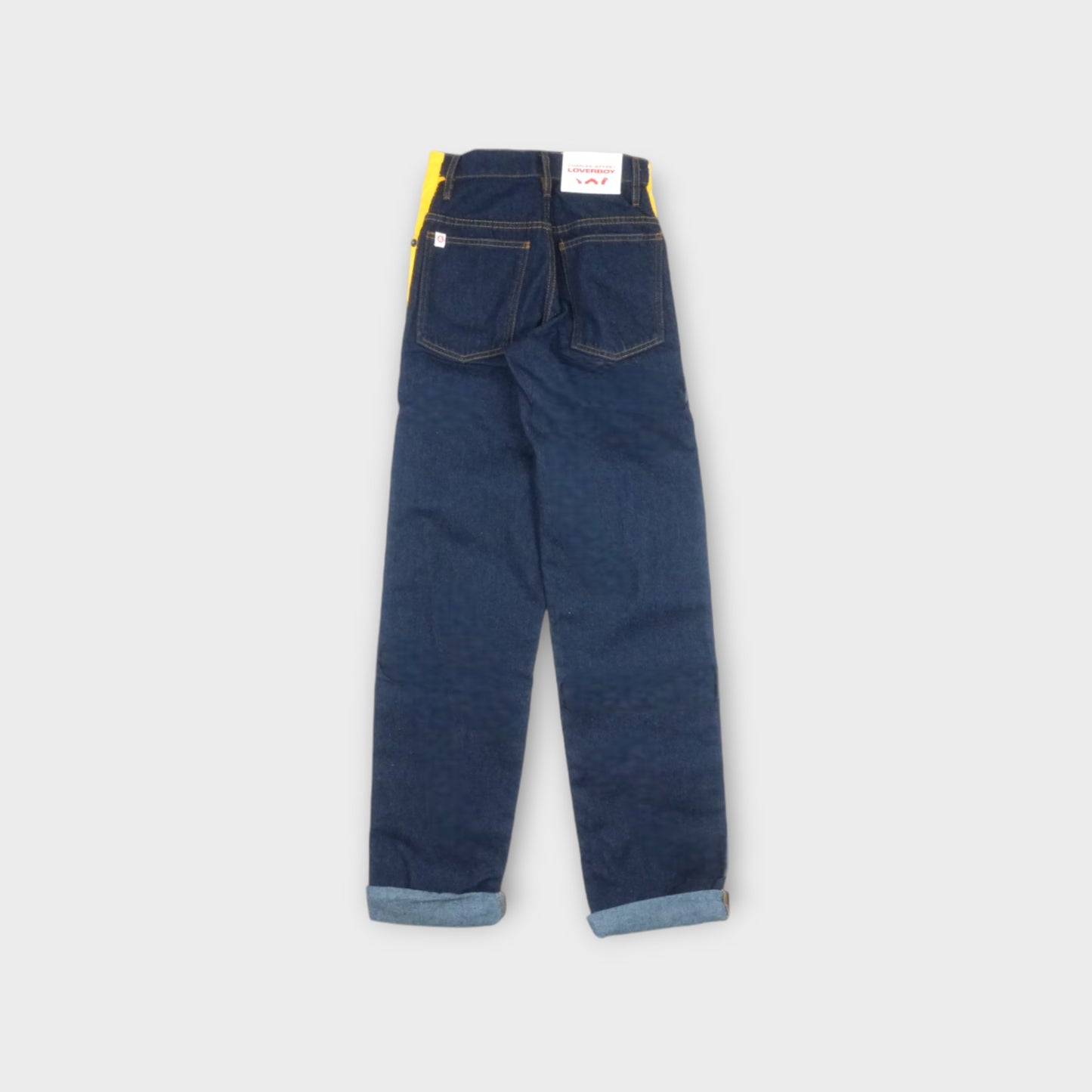 LOVER BOY ART DENIM JEAN-WAISTED