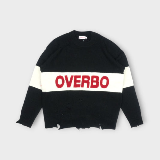 LOVER BOY DISTRESSED LOVERBOY LOGO JUMPER