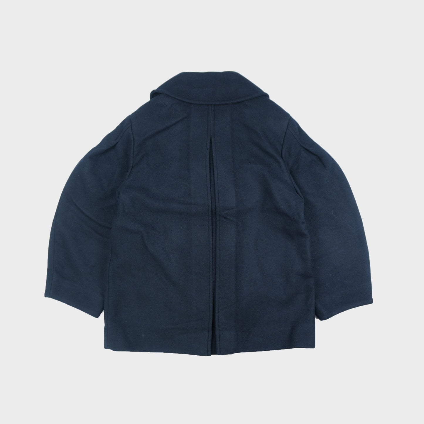 GANNI Peacoat Wool Midi Coat