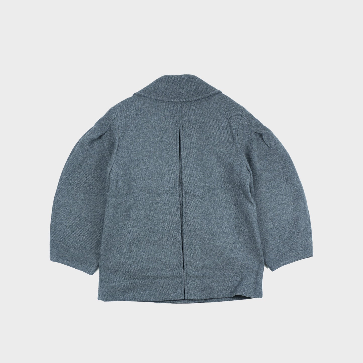 GANNI Peacoat Wool Midi Coat