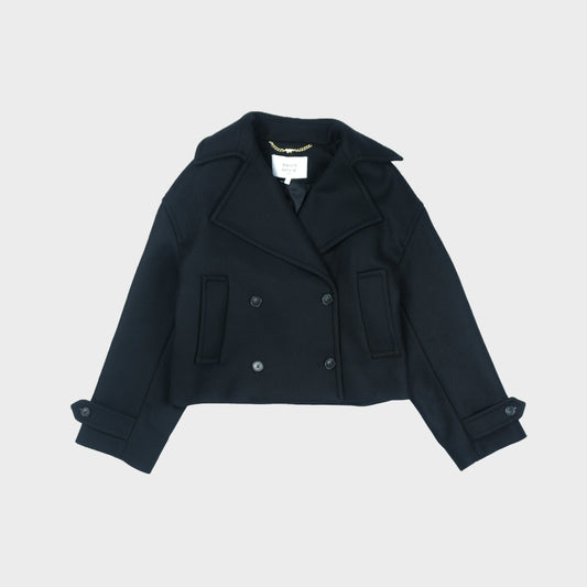 MAISON KITSUNÉ CROPPED PEACOAT