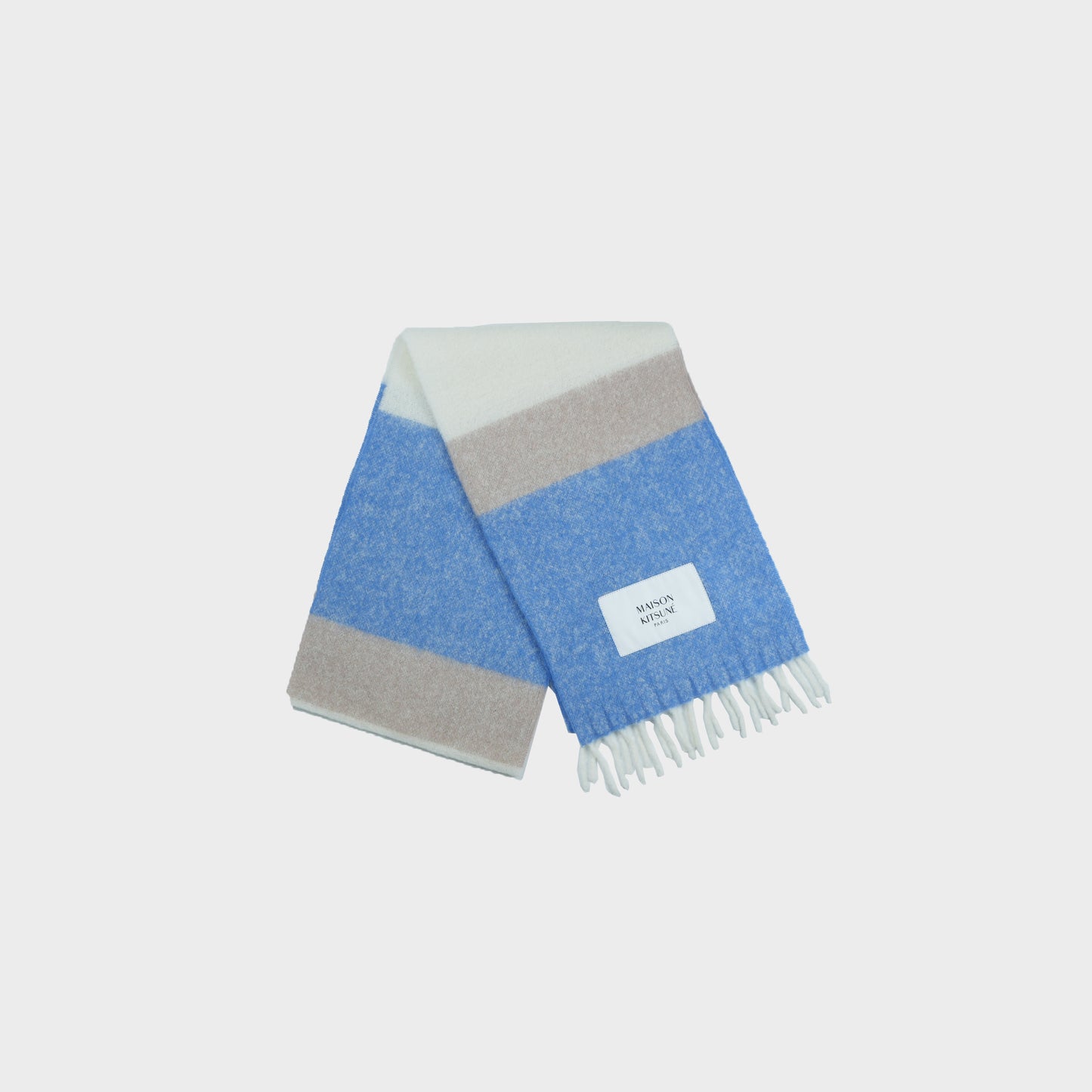 MAISON KITSUNÉ ALPACA STRIPED SCARF