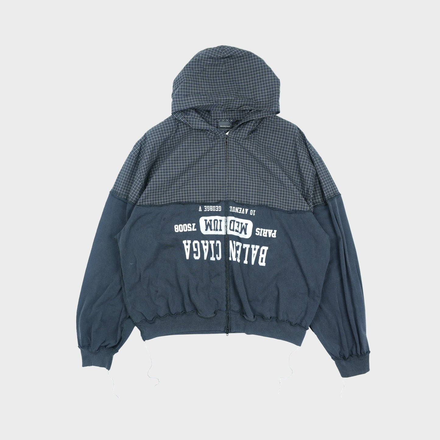 BALENCIAGA Patched Hooded Shirt