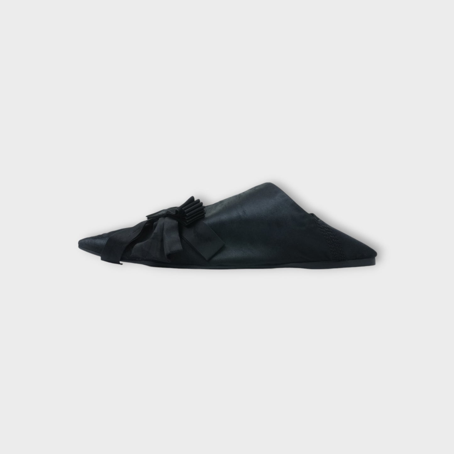 BALENCIAGA LOUIS XV MULE SATIN WORNOUT