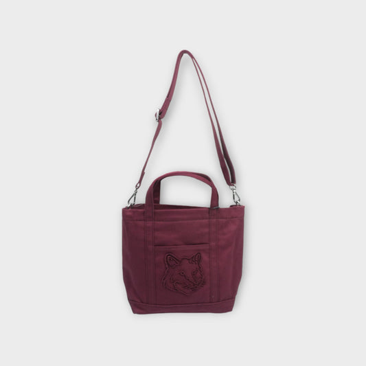 MAISON KITSUNÉ FOX HEAD SMALL TOTE