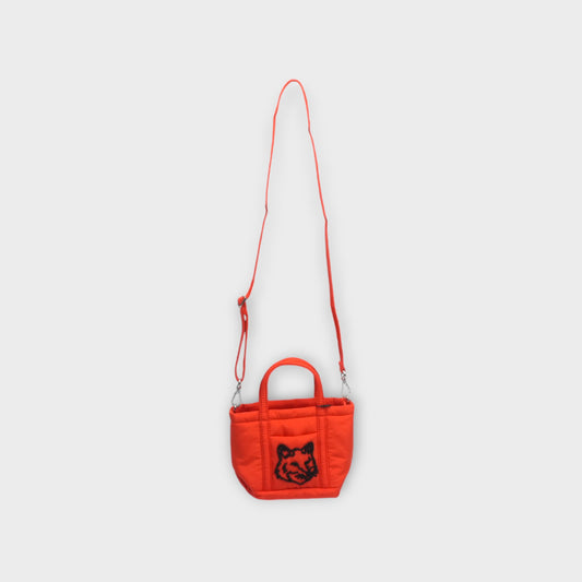 MAISON KITSUNÉ FOX HEAD PUFFER MINI TOTE