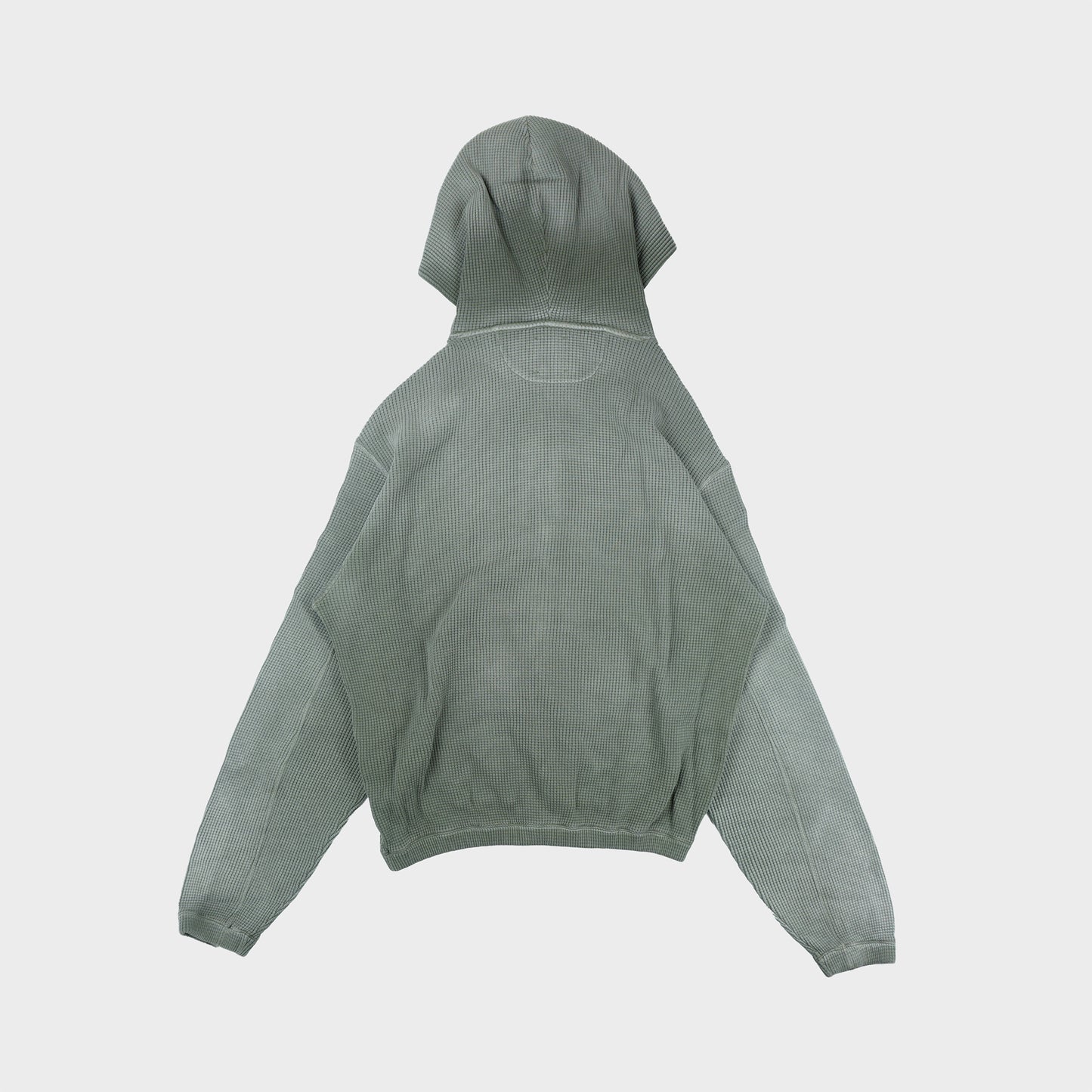 ROA Bee Sun Faded Waffle Zip Up Hoodie