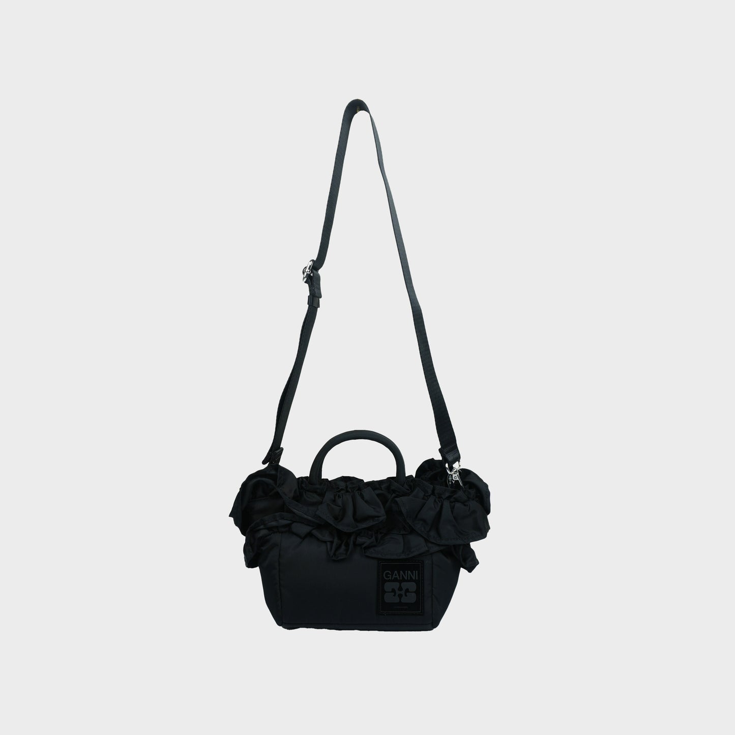 GANNI Mini Shopper Ruffle