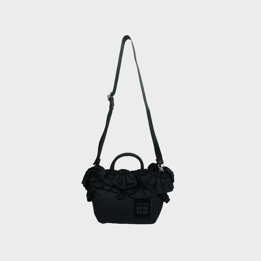GANNI Mini Shopper Ruffle